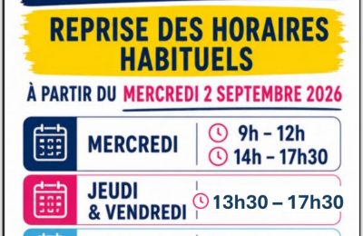 Au 2 septembre 2026  fin des horaires d&rsquo;été